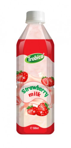 723 Trobico Strawberry milk pet bottle 500ml